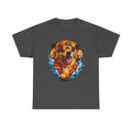Golden Retriever Surf Dog T‑Shirt — Tropical Hawaiian Vibe, Sunglasses & Lei Graphic