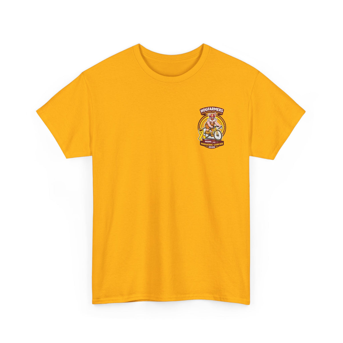 Hogfarmers Pedal for Pediatric Cancer 2026 Fundraiser T-Shirt