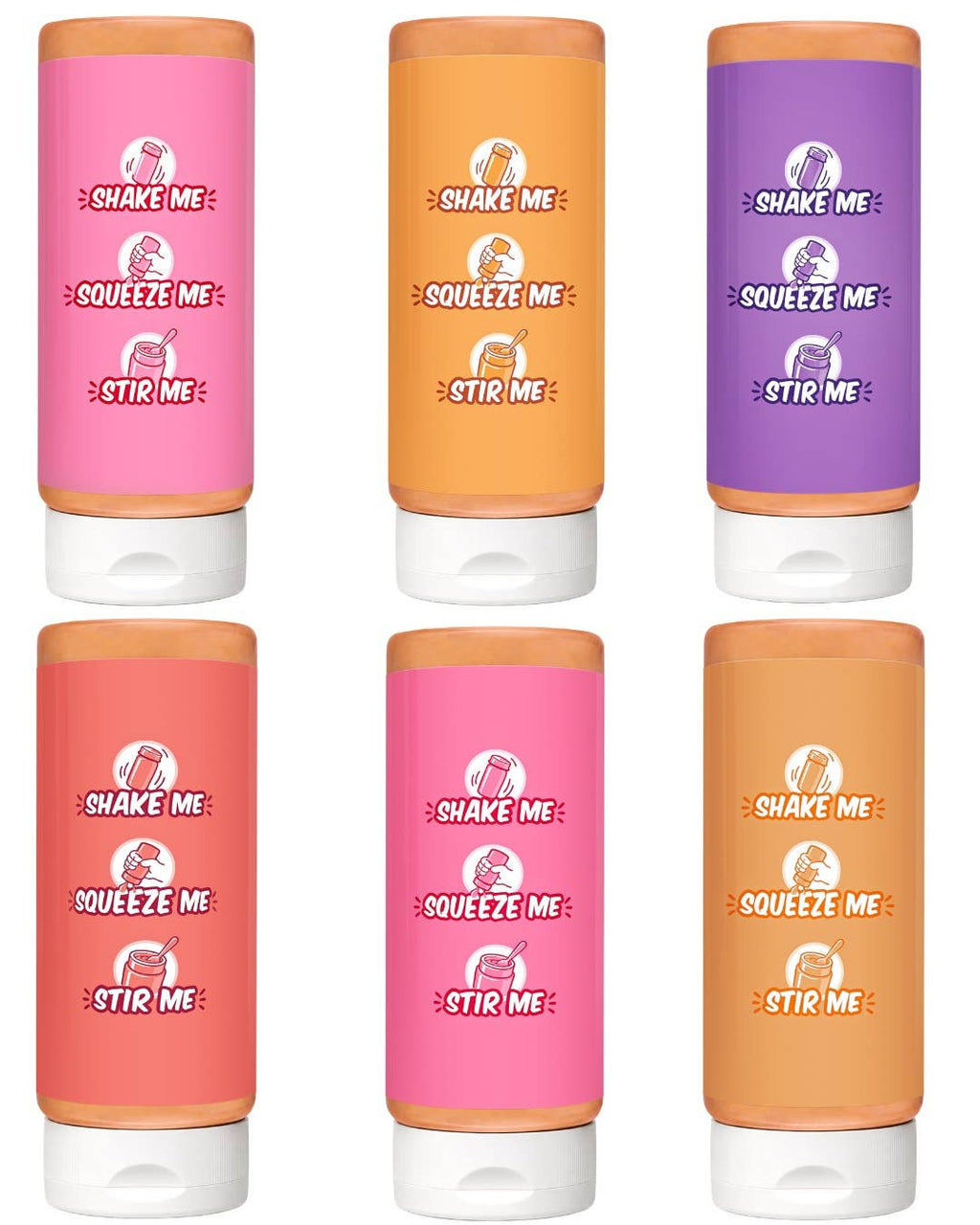 Mix-N-Match 14oz Squeeze Bottles (Case of 12)