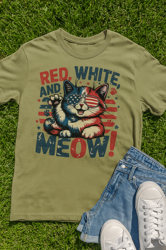 Red, White, and Meow T-Shirt