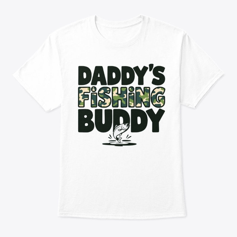 Daddy’s Fishing Buddy Camo T-Shirt – Matching Outdoor Shirt for Kids