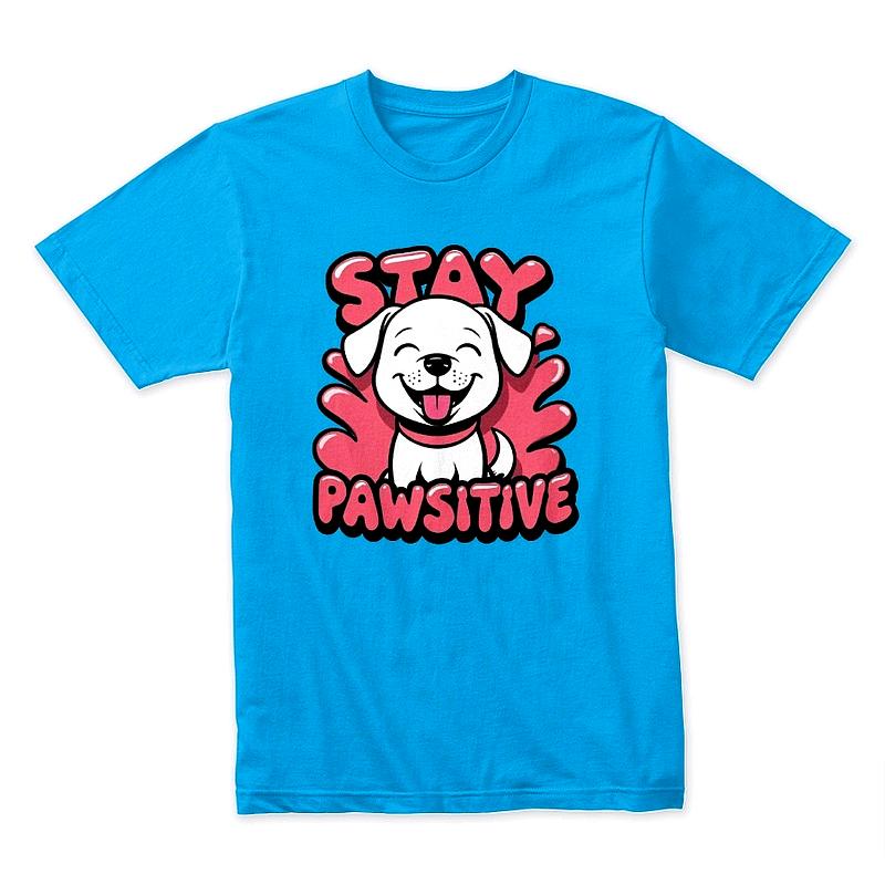 Stay Pawsitive T-Shirt – Cute Motivational Dog Tee for Animal Lovers
