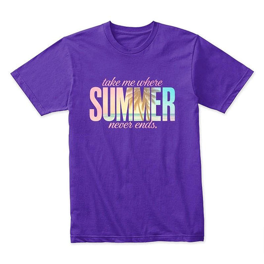Take Me Where Summer Never Ends Pastel Beach T-Shirt
