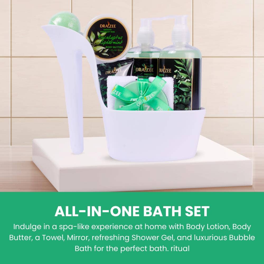 Gift for Mom  8 Pc Eucalyptus Spa Set, Gift Set for Women