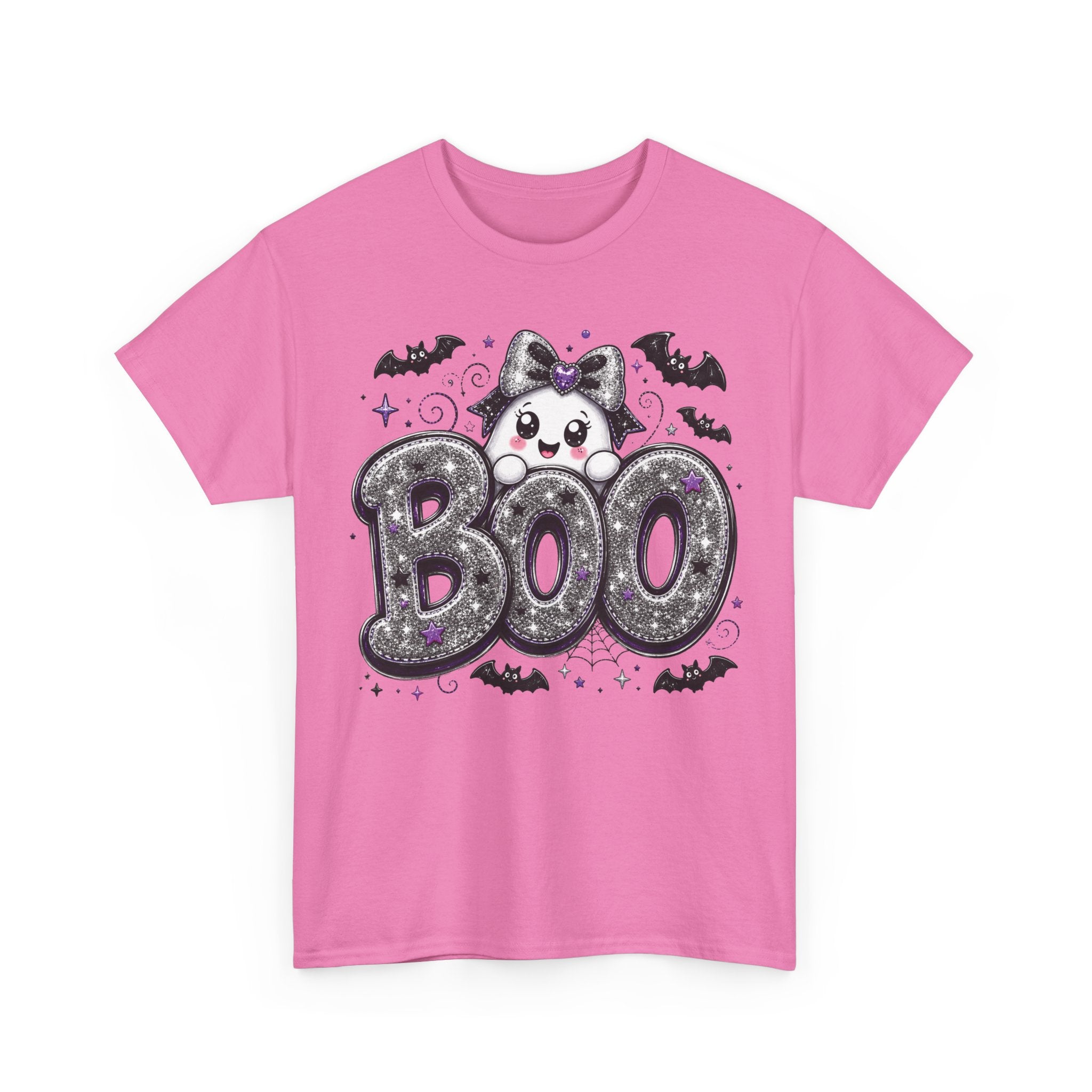 Sparkly BOO Ghost Halloween Graphic Tee